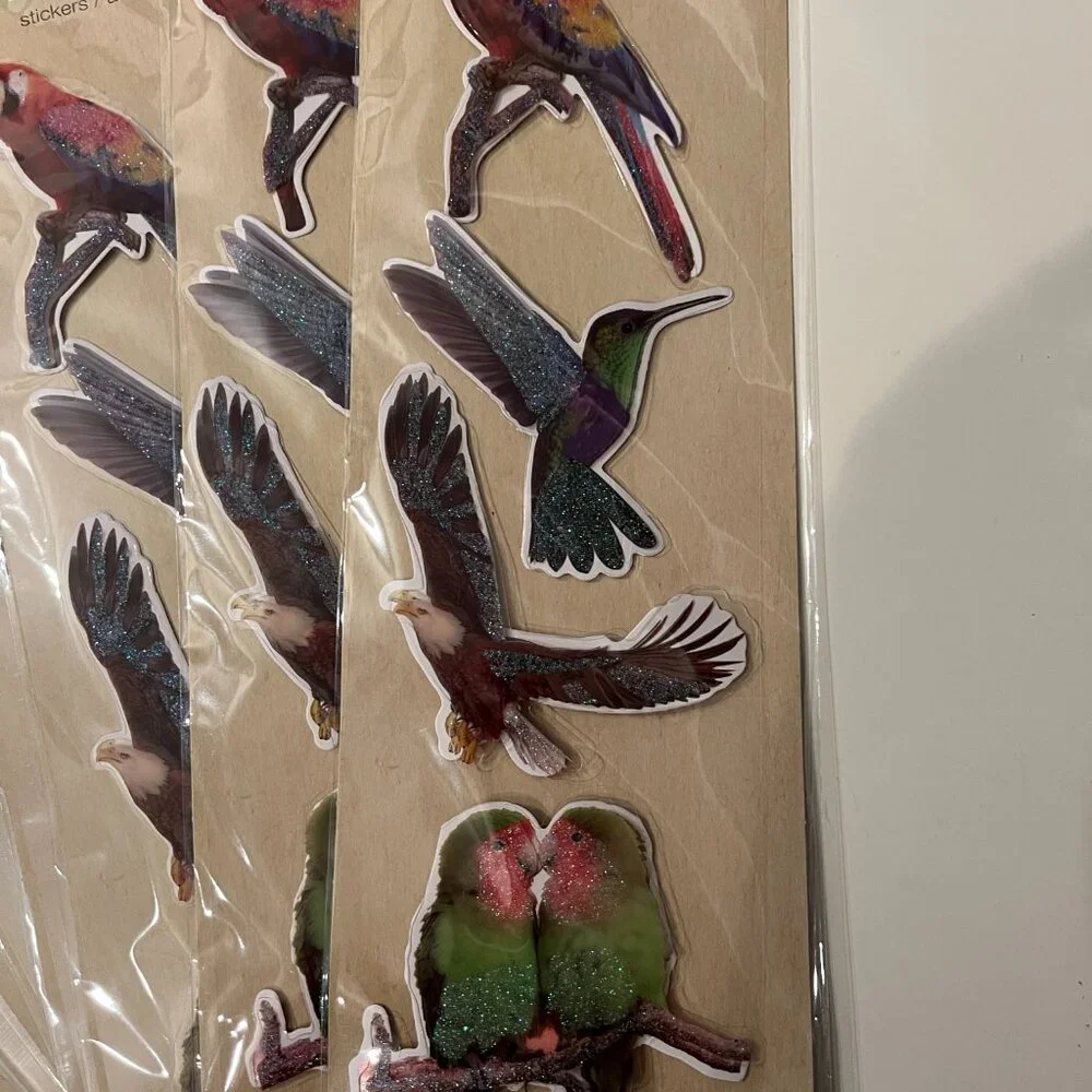 Bird Stickers (10 Packs of Foam Stickers)‎ Pet Themed NEW Crafter’s Square (p/x)